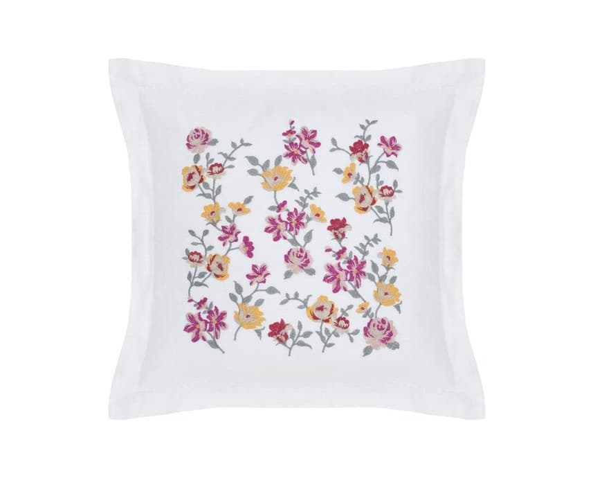 Almoafada Linho Amy Buddemeyer Luxus Branco 45 x 45 cm