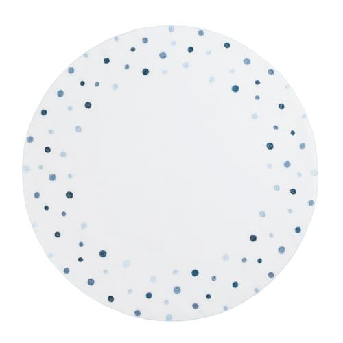 Americano Ricamo Bubbly Branco/Azul 40 cm