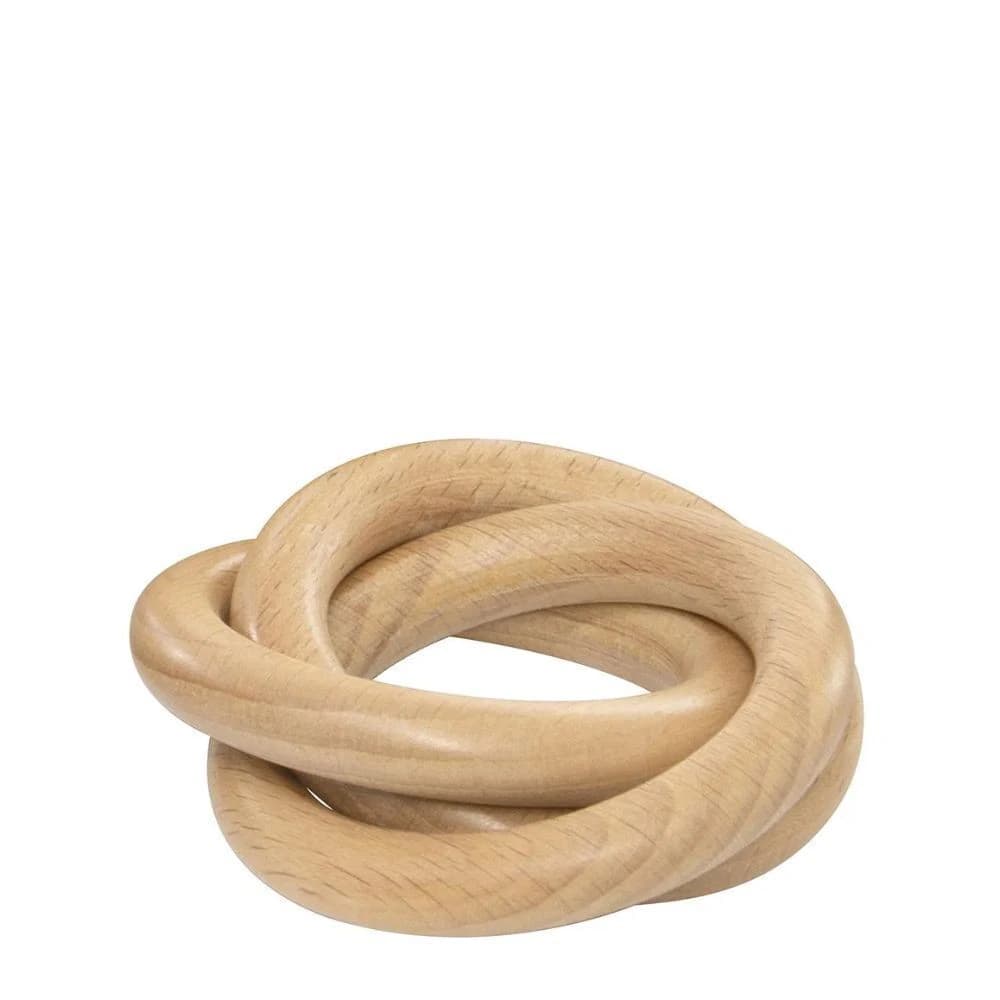 Argola para Guardanapo de Madeira Entrelace 5cm 4pçs