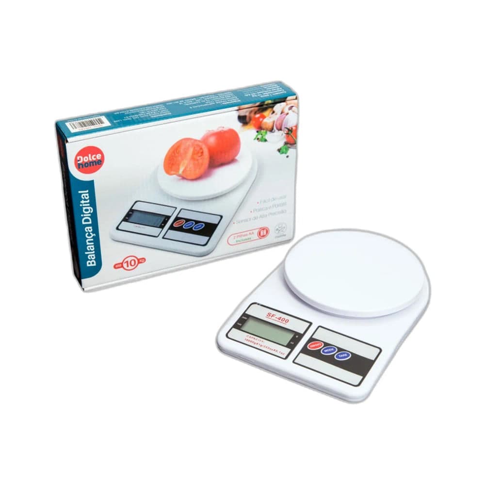 Balança de Cozinha Digital 10kg Branco - Dolce Home