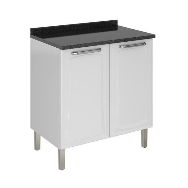 Balcão de Cozinha 92x80x52cm Aço Branco Neve Tarsila Itatiaia