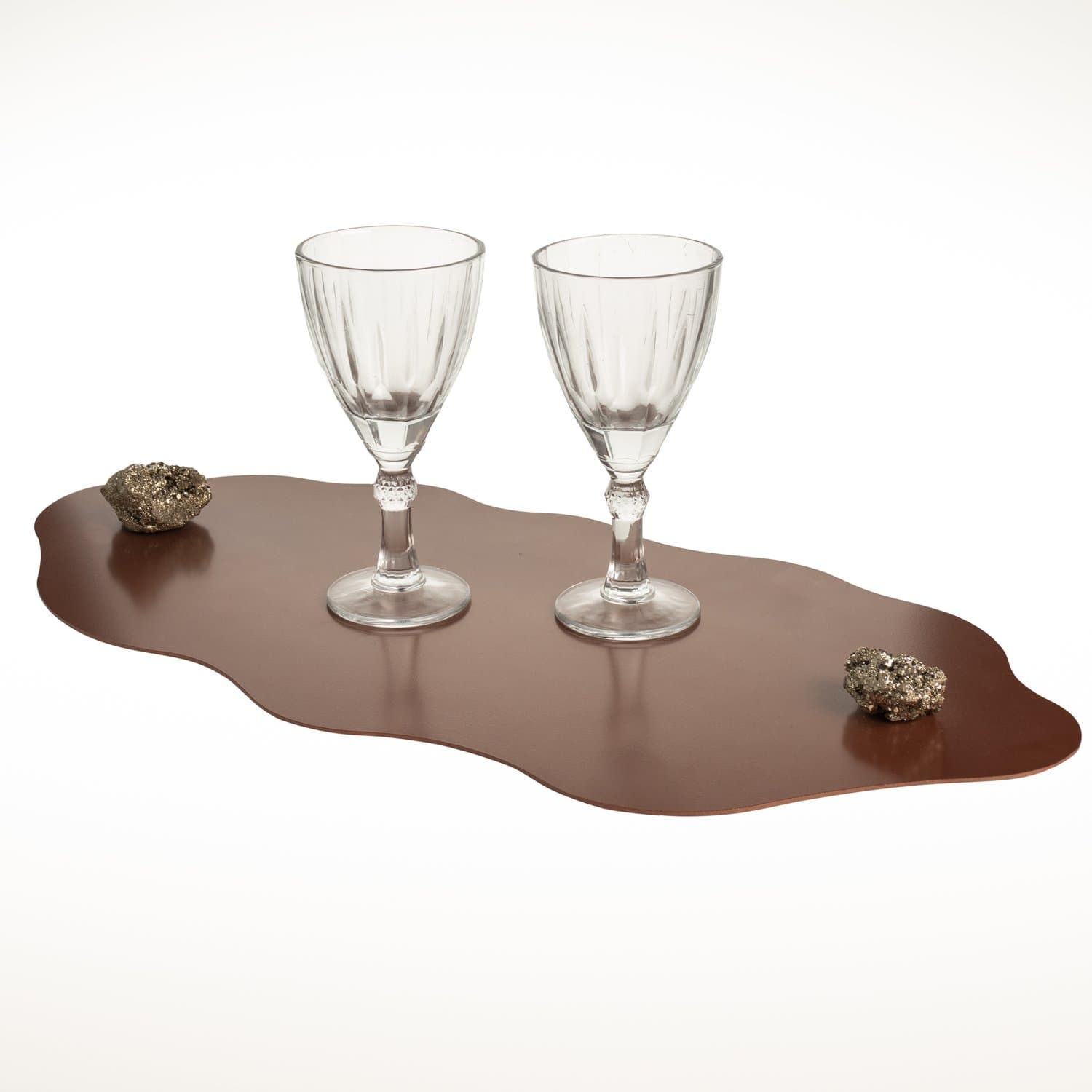 Bandeja Rio Cobre Antigo Pedra Pirita Suka Braga 60 x 29 cm