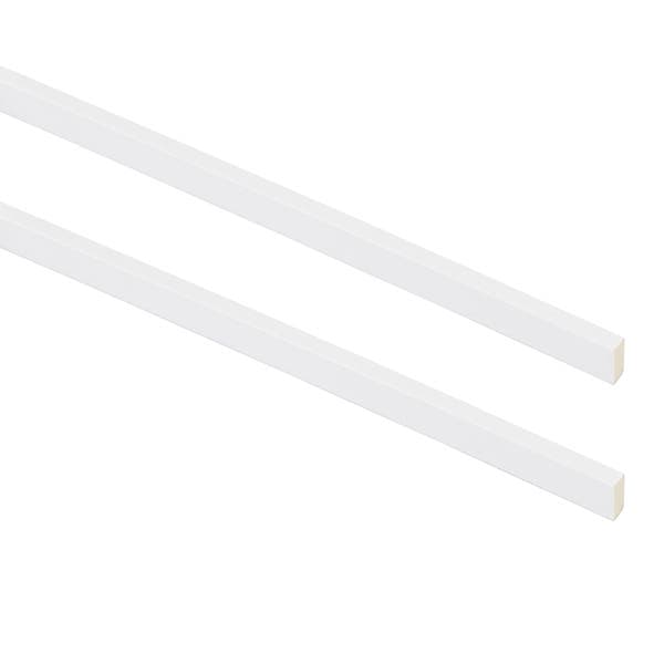 Boiserie Rodameio S2 para Parede 2 Peças 200x2,7cm Branco