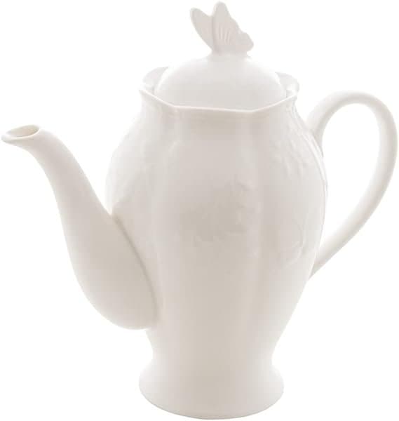 Bule de Porcelana New Bone Butterfly Flower 1l - Lyor