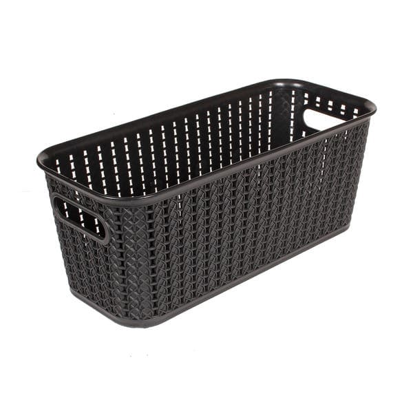 Caixa Organizadora Plástico Preto 35x15,1 cm São Bernardo