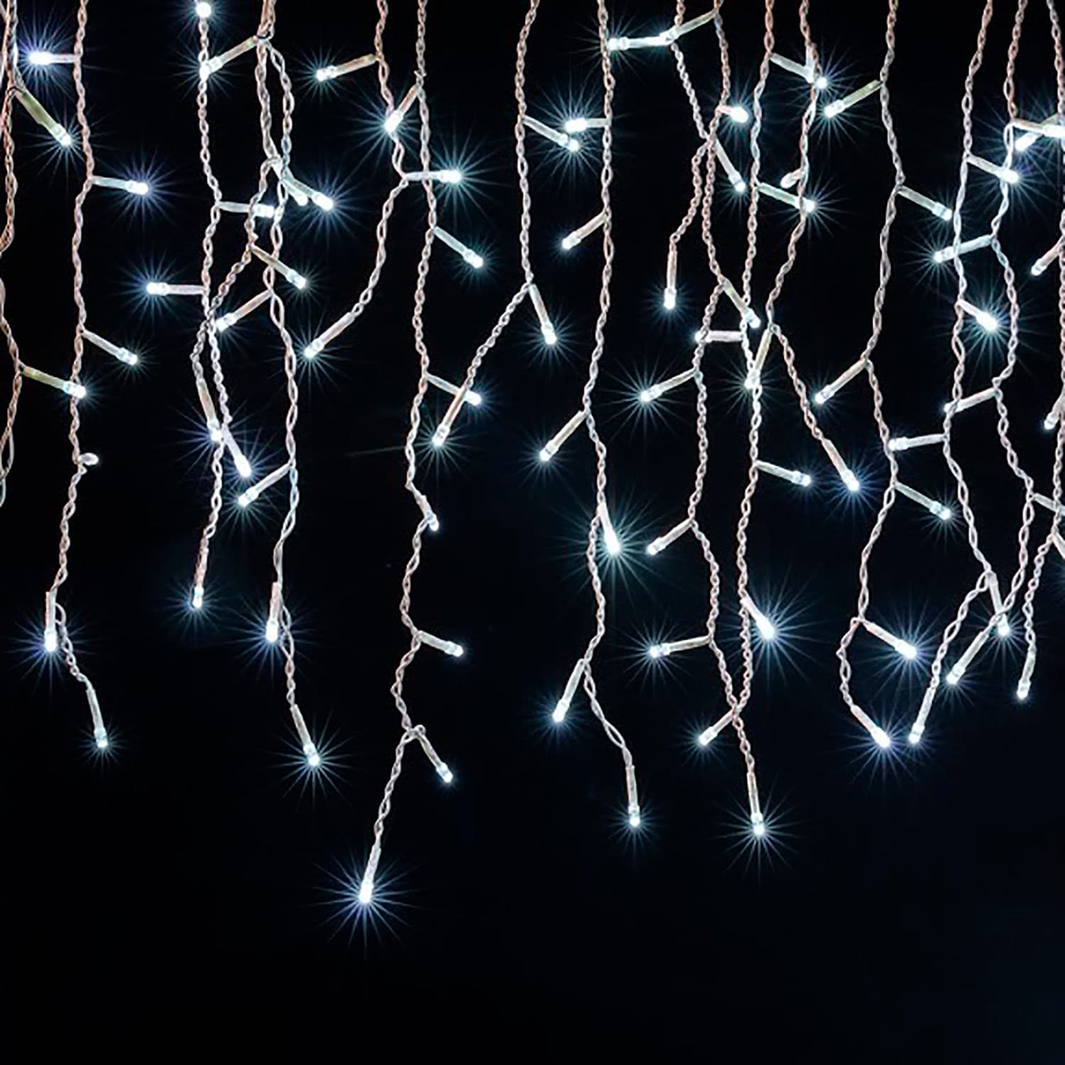 Cascata de Natal 400 Leds 8 Funções Branca 220v - V8