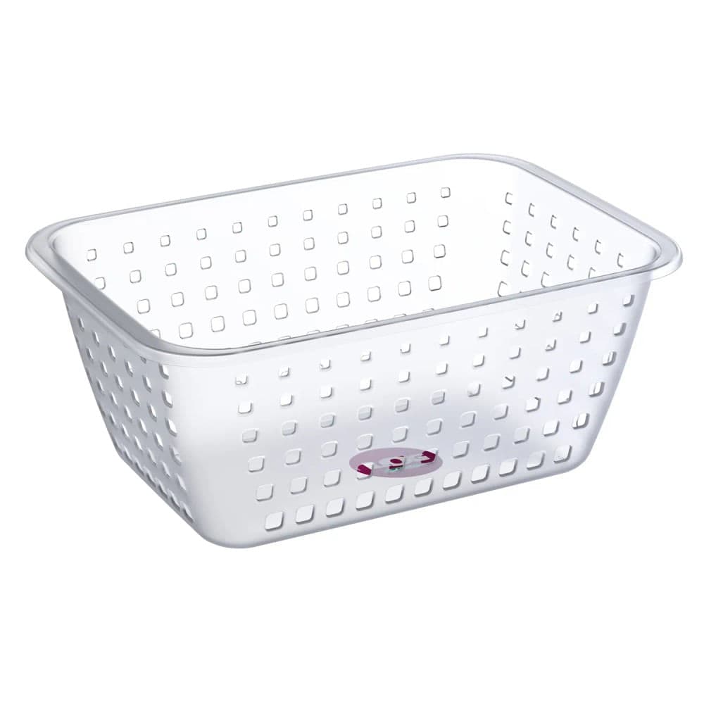 Cesta Organizadora Retangular 14l Cristal - Ordene