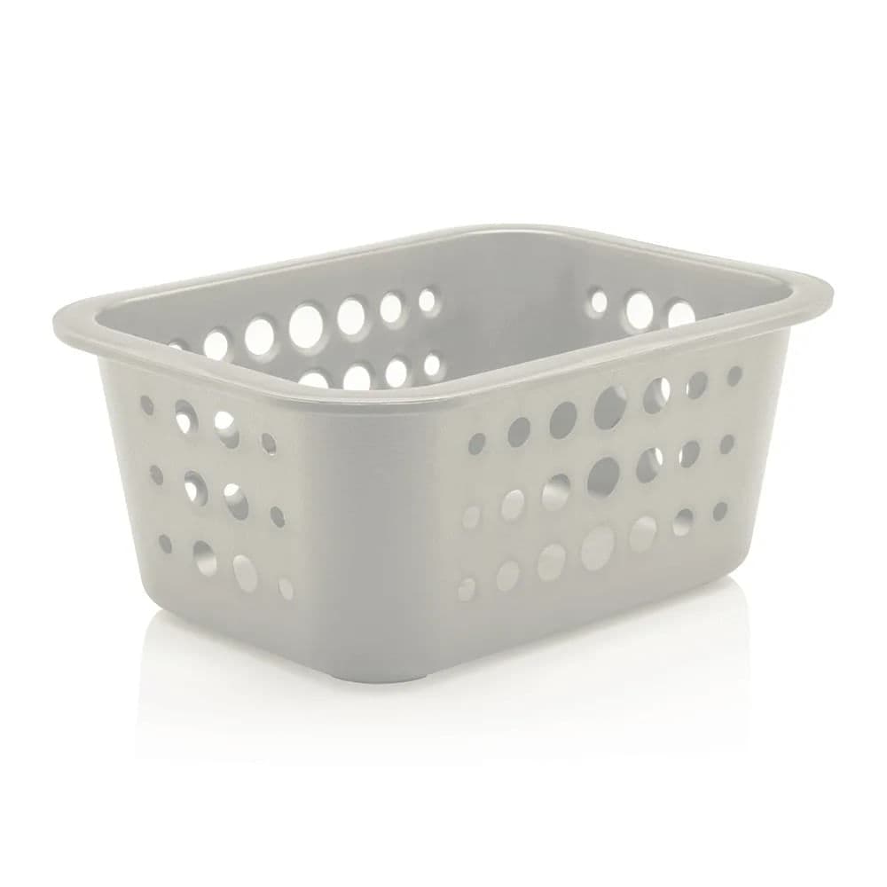 Cesta Organizadora Retangular 8x18cm Branca - Ou