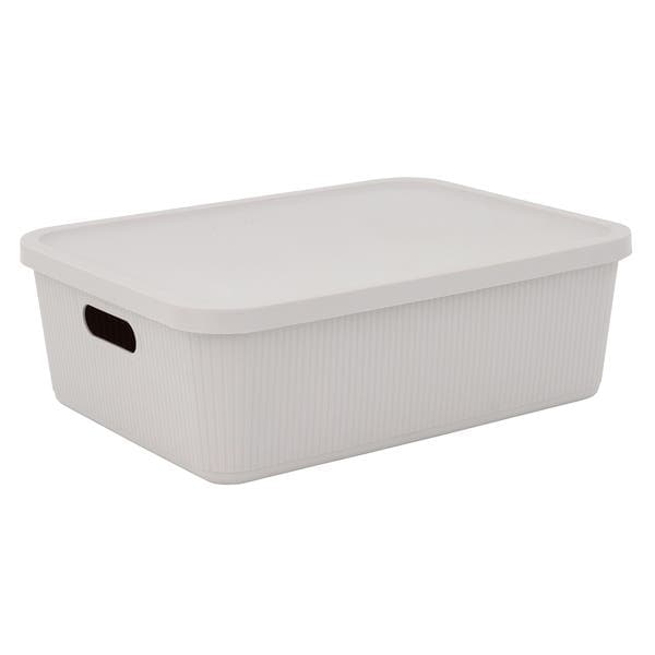 Cesto Plástico Cinza Claro 15,3x34,9 cm Usual Utilidades
