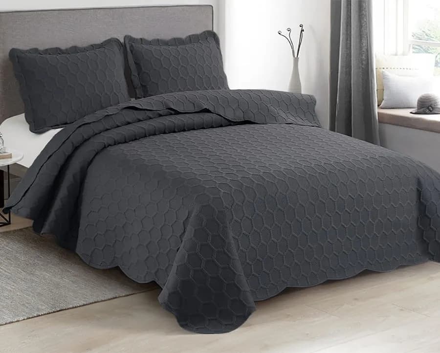 Colcha Favo Solteiro com 1 Porta Travesseiro – Camesa