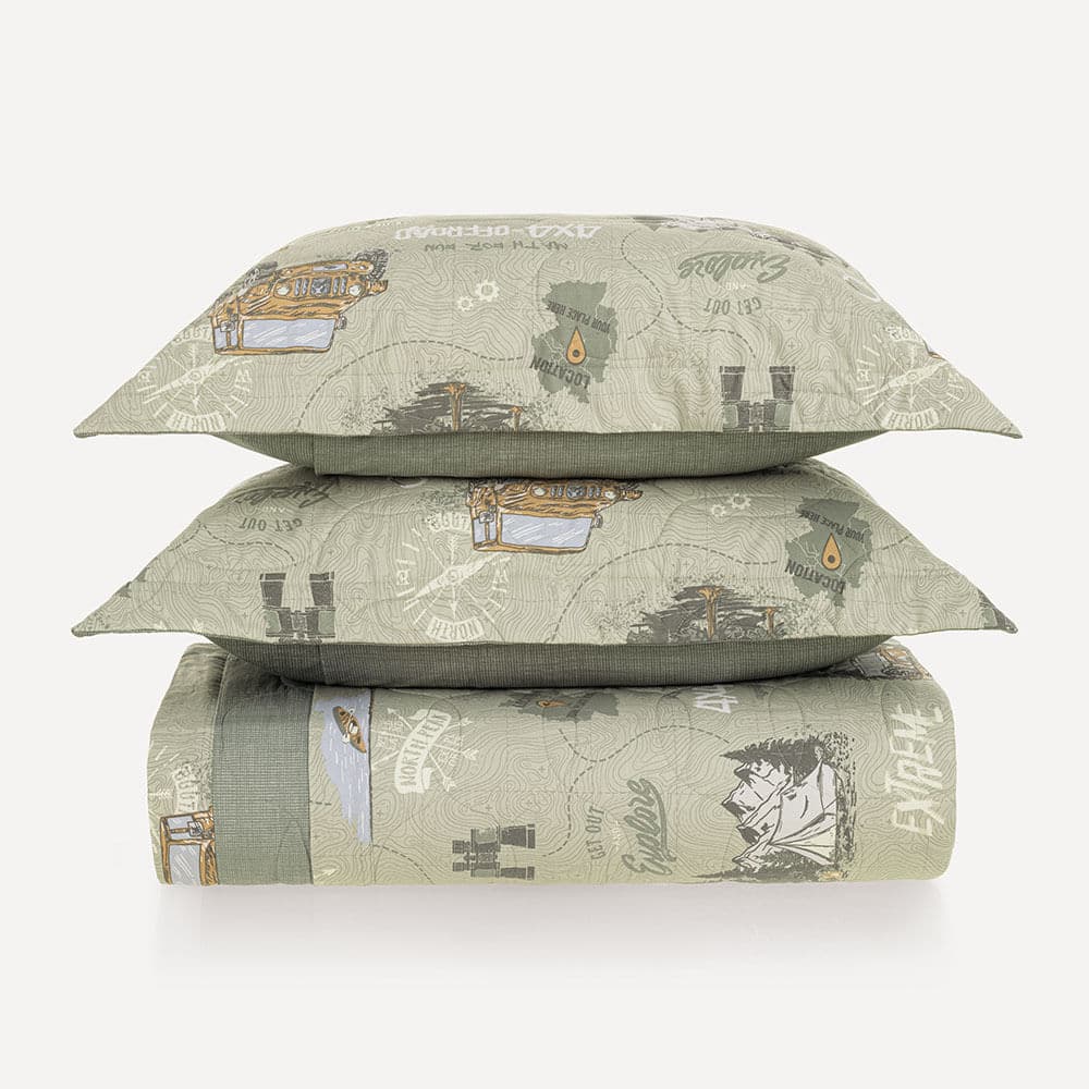 Colcha Infantil Casal com Porta-travesseiro 200 Fios Forest