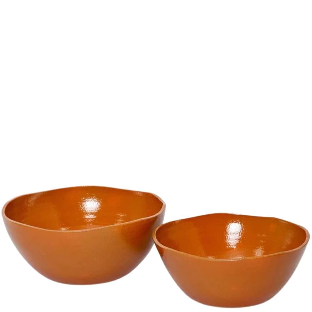 Conjunto de Bowls de Cerâmica Terracota 2pçs