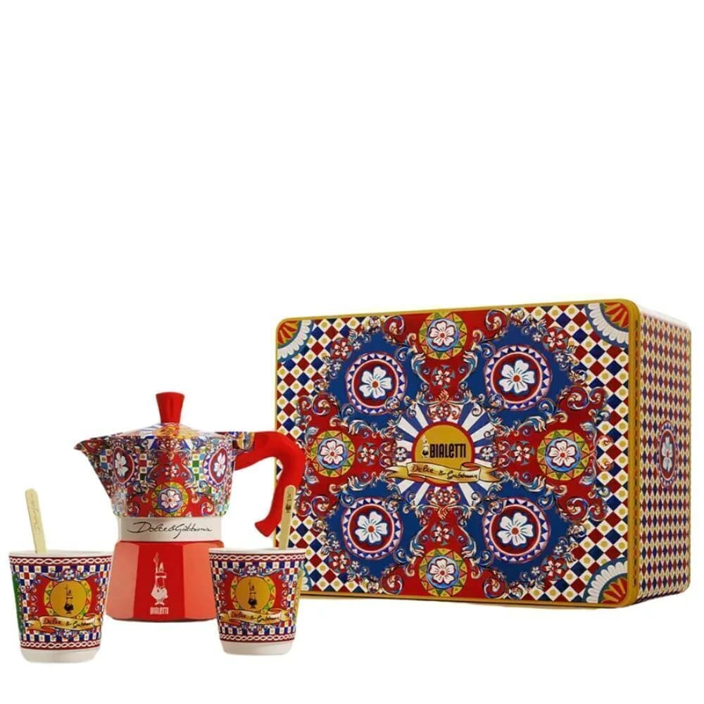 Conjunto Moka e Acessórios Bialetti Dolce & Gabbana 4pçs