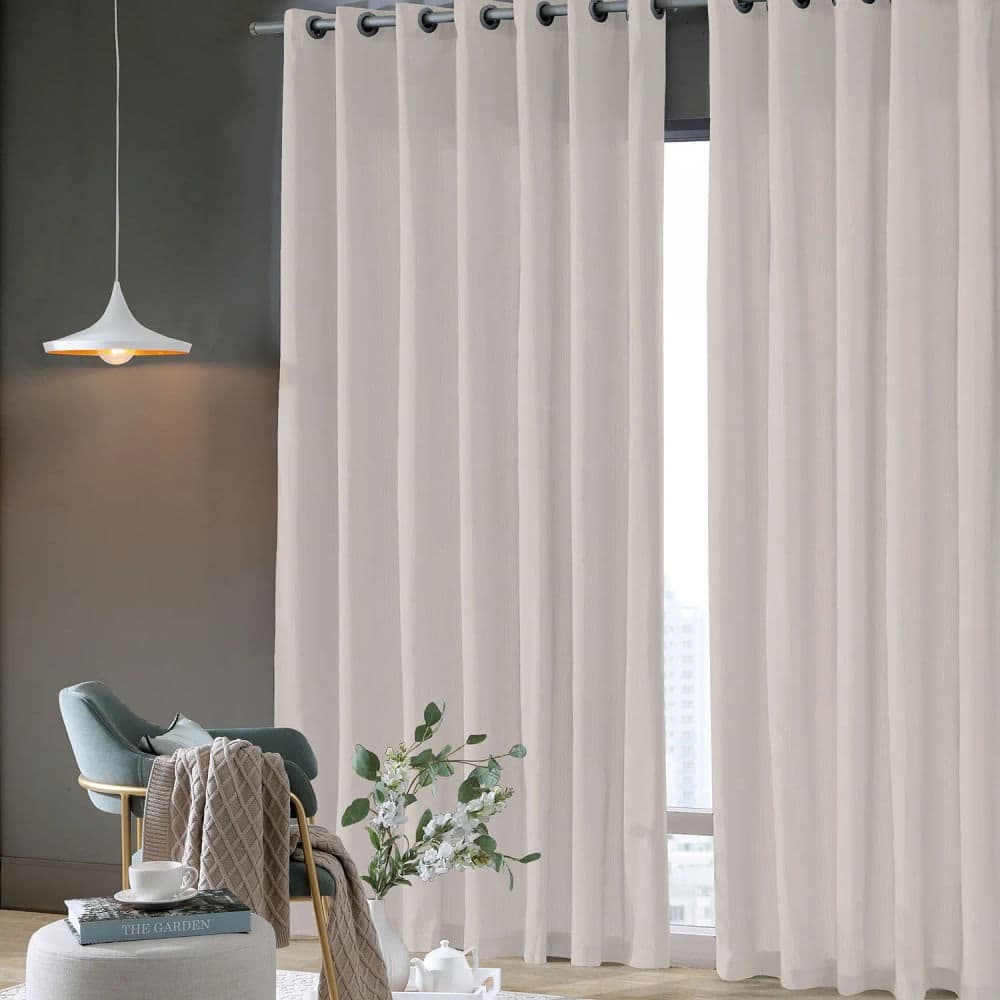 Cortina Rústica Pantex 2,6x2,3m Natural - Bella Janela
