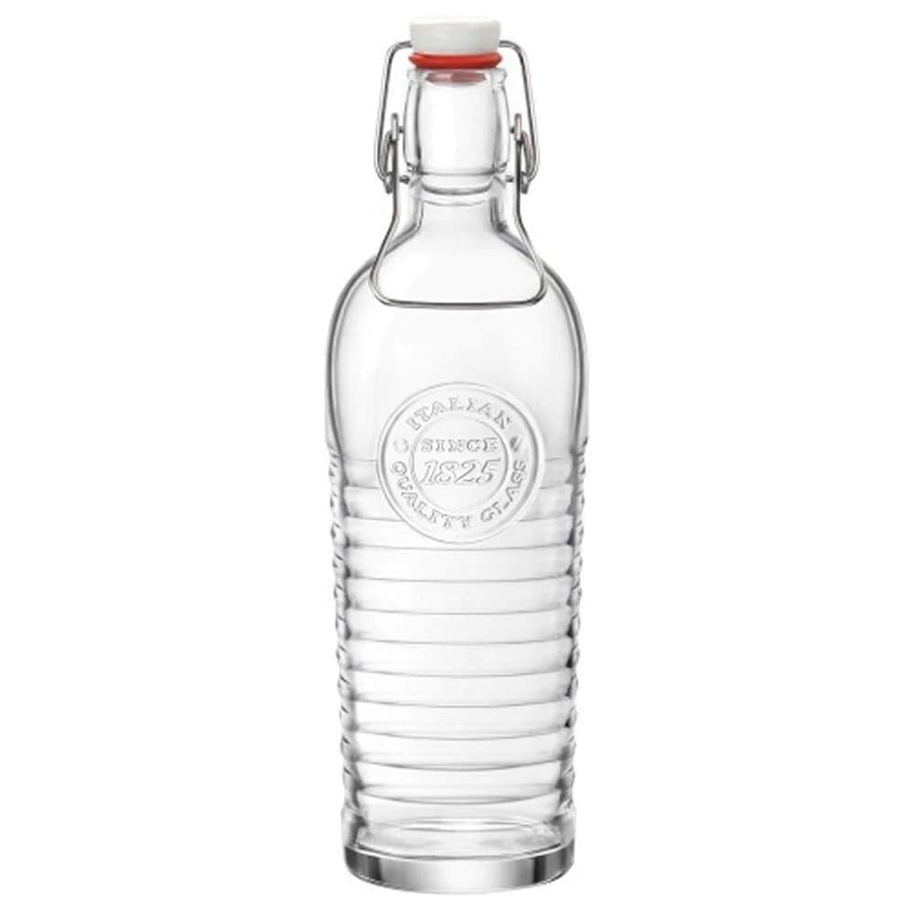 Garrafa de Vidro Officina Bormioli com Tampa Hermética 1,2l