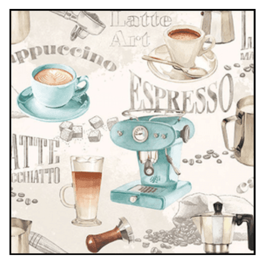 Guardanapo Papel Barista Cream 33x33 20 Folhas - Ambiente