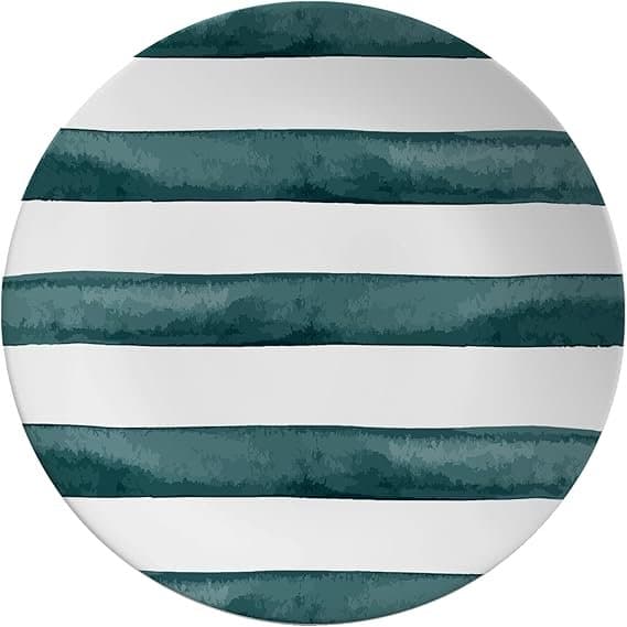 Jogo 06 Pratos de Sobremesa Coup Green Trace Alleanza Ceramica 21cm