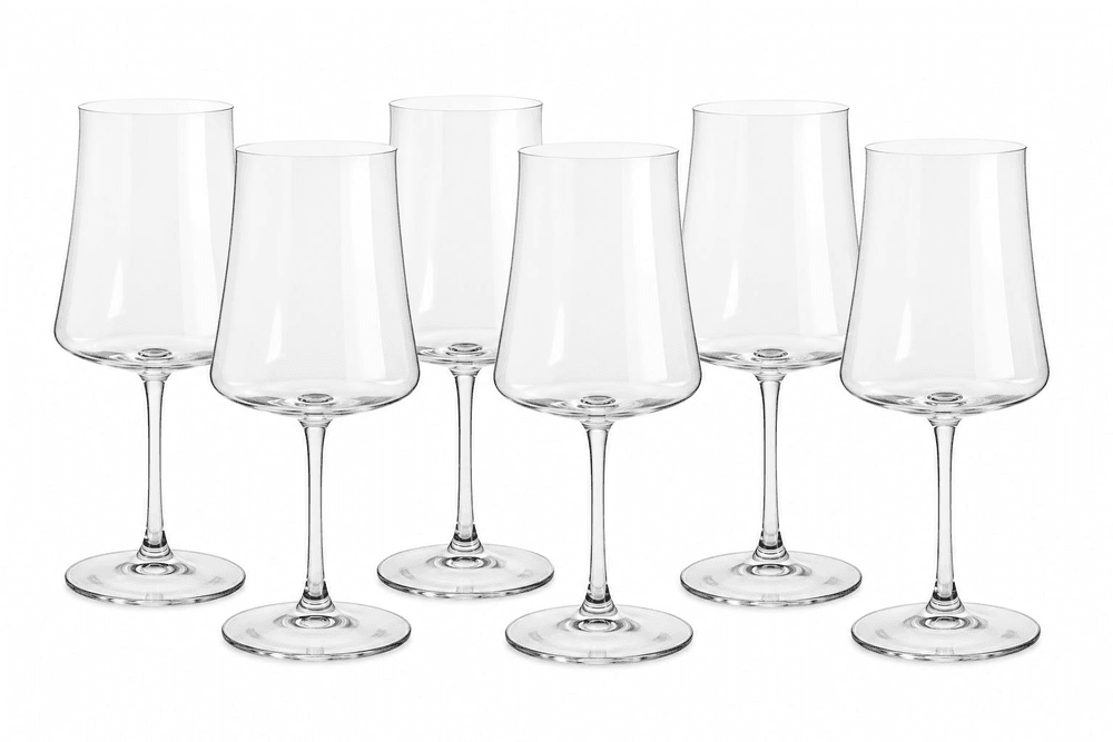 Jogo de 6 Taças para Vinho Branco em Cristal Ecológico 360ml - Bohemia