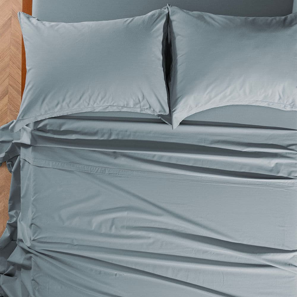 Jogo de Cama Solteiro 200 Fios 100% Algodão Ivy Denim