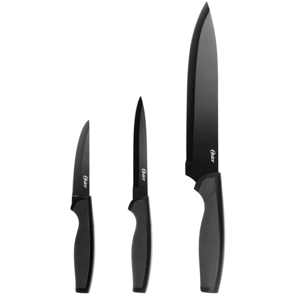 Jogo de Facas Slice Craft 3 Peças Preto - Oster