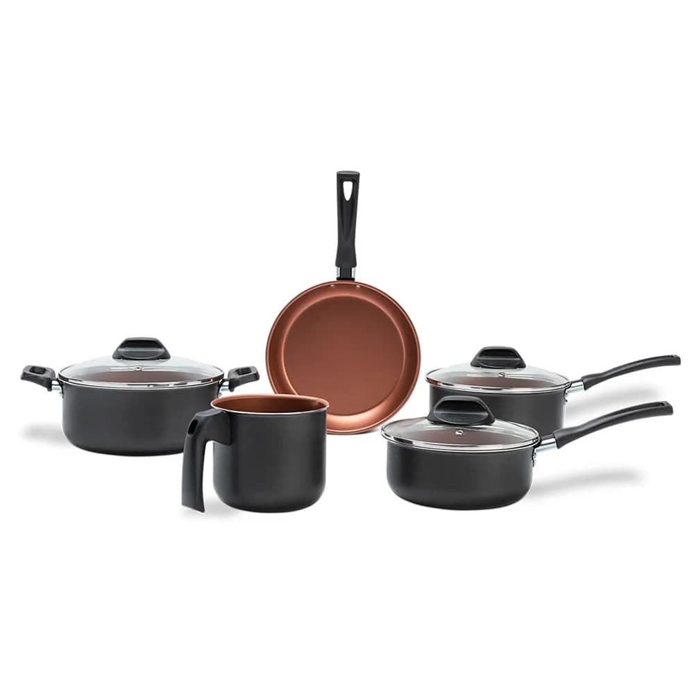 Jogo de Panelas Topázio 5 Peças Cinza Range - Brinox