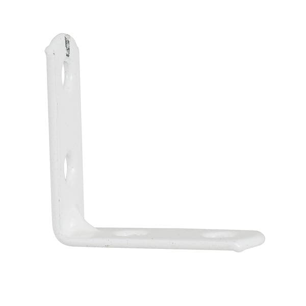Kit Cantoneira Abas Iguais Aço 25x25mm Branco 4 peças Zamar