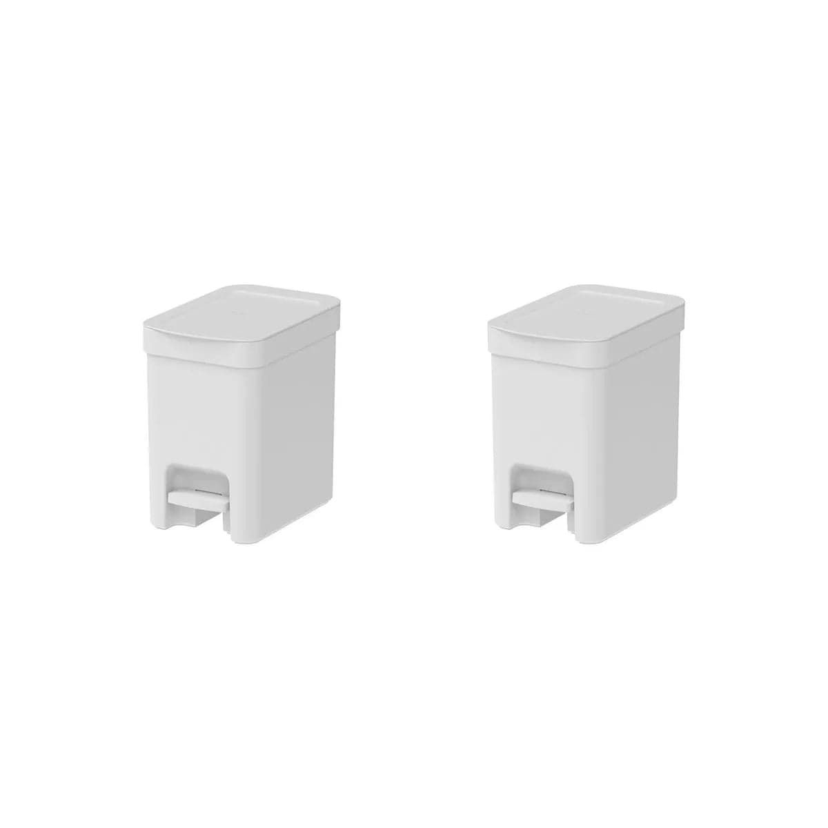 Kit de Lixeiras 6 Litros com Pedal Ou 2 Peças Linha Trium