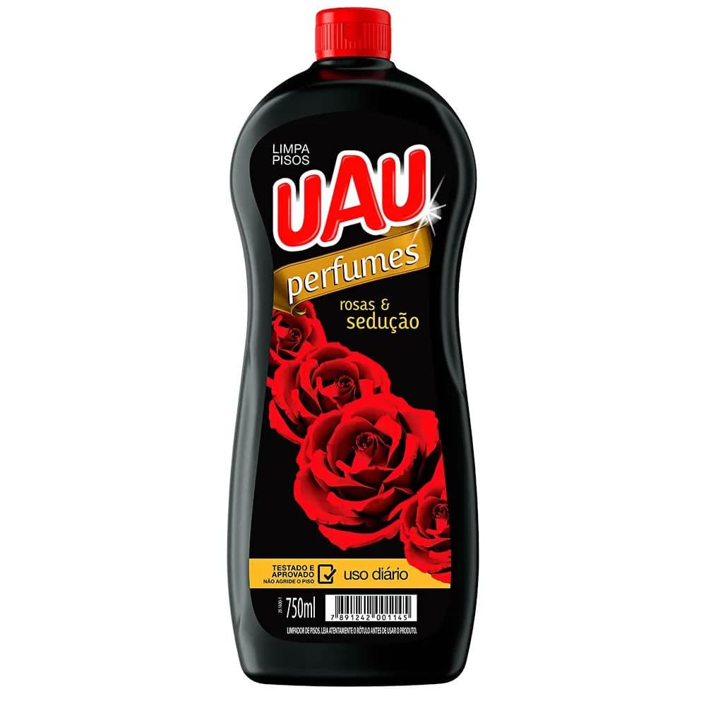 Limpa Pisos Rosas Sedução 750mL - Uau