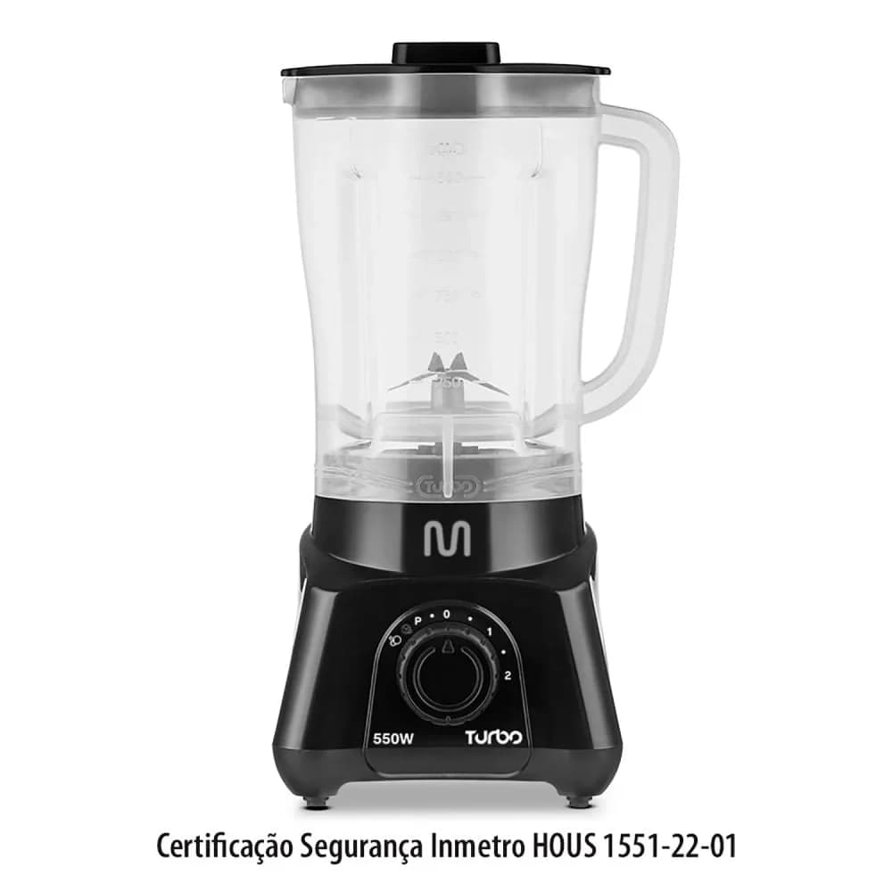 Liquidificador Turbo 2,1l Home 550w Preto - Multi — Liquidificador Turbo 2,1l Home 550w Preto - Multi · Ref. 30793