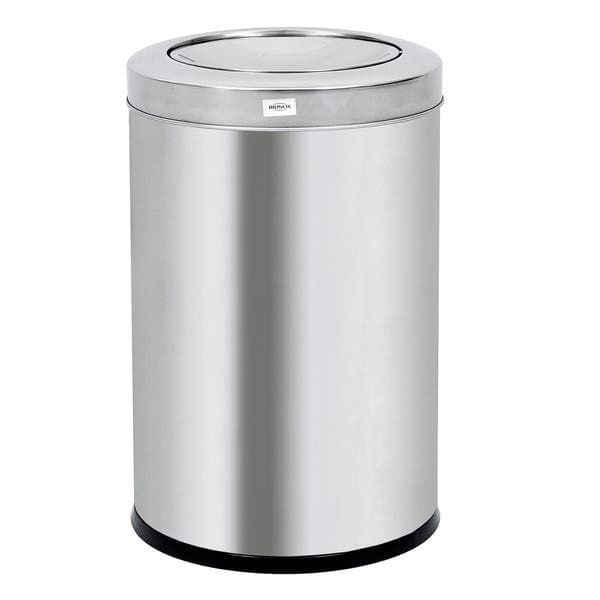 Lixeira para Cozinha 7L Aço Inox 304 Basculante Prata Brinox