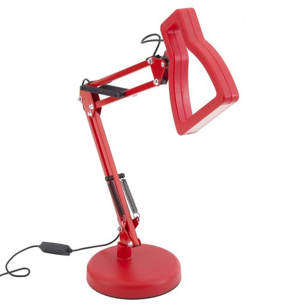 Luminária de Mesa Vermelha Metal 3D Lamp Gmh