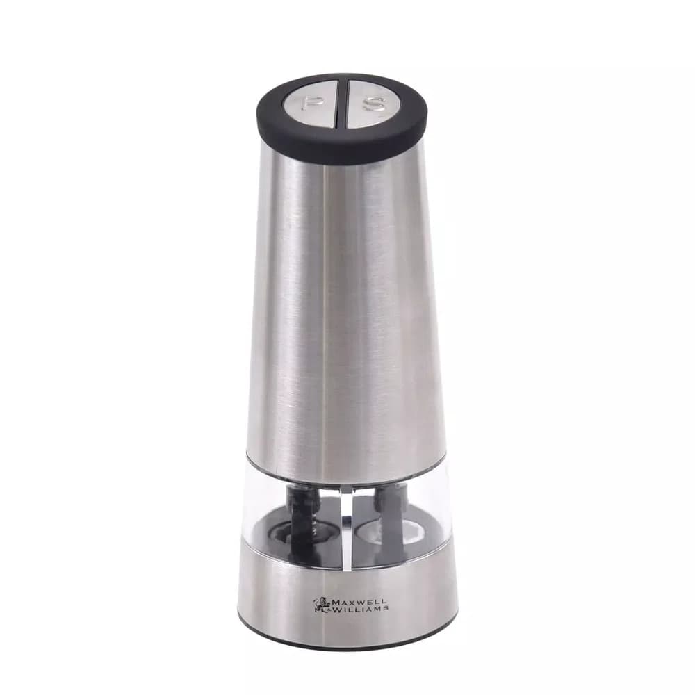 Moedor Duplo Sal e Pimenta Eletrico Aço Inox 35ml - Maxwell & Williams
