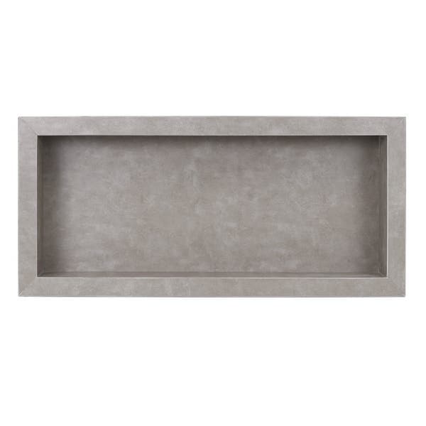 Nicho para Banheiro Acetinado Cemento Concreto 30x74cm Artens
