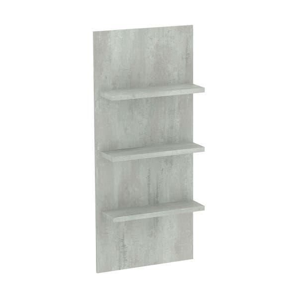 Painel com Prateleiras 54,2x123x16,5cm Concreto Jade Suprema