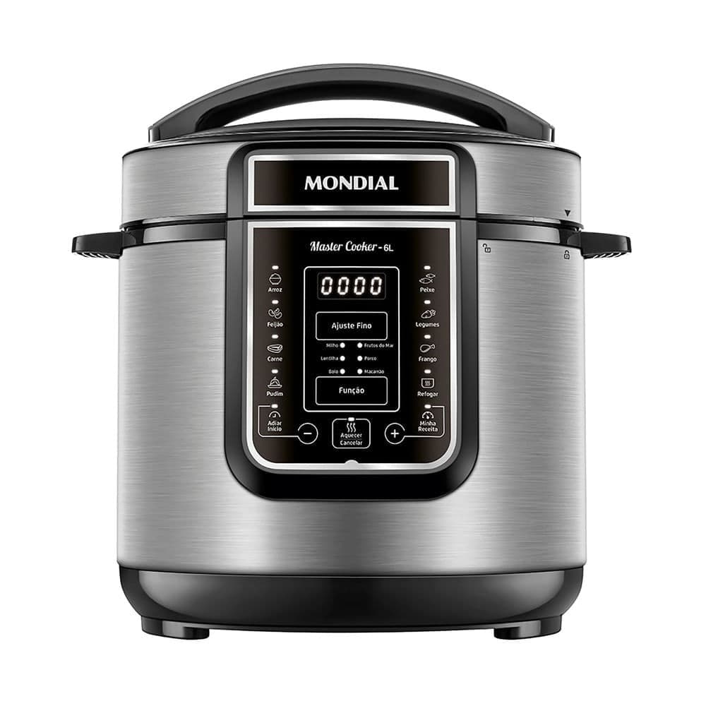 Panela Pressão Elétrica 6L Preta PE-60-6L-I - Mondial