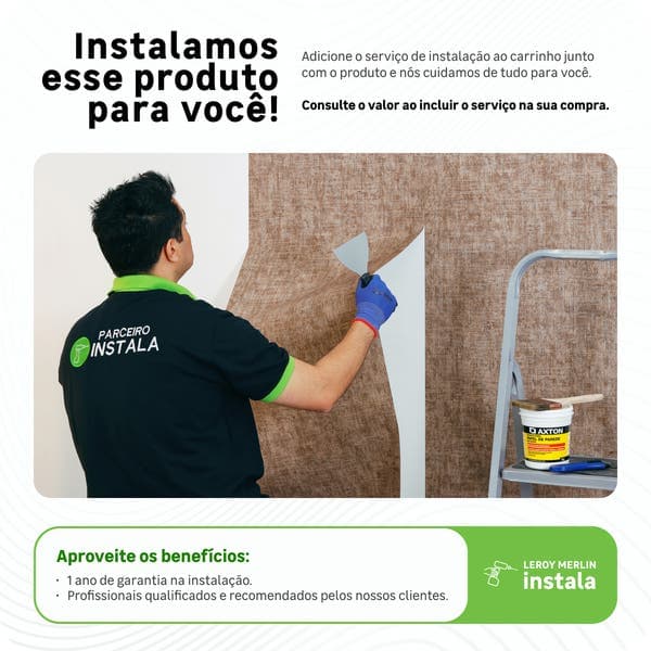 Papel de Parede Vinílico VIP Bege Claro 10x0,53m Wiler-K