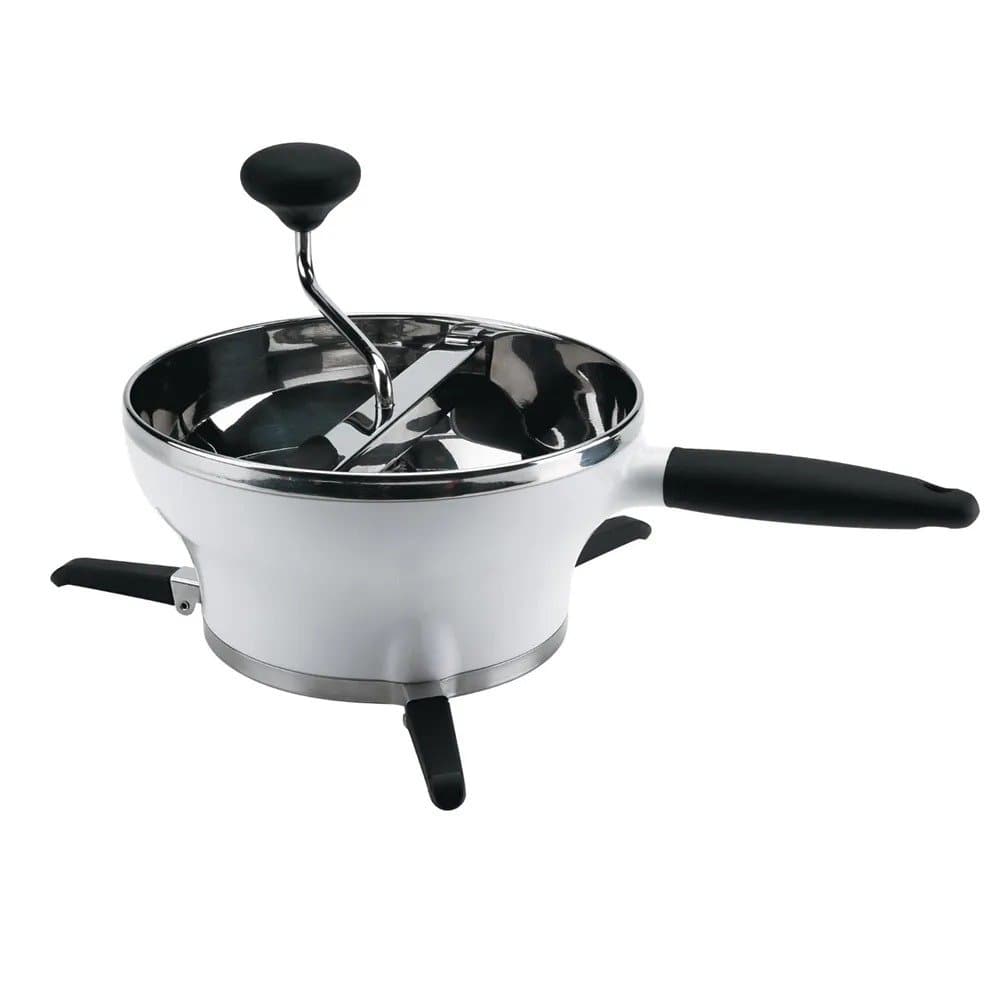 Passador de Vegetais de Aço Inox Branco 2 Litros
