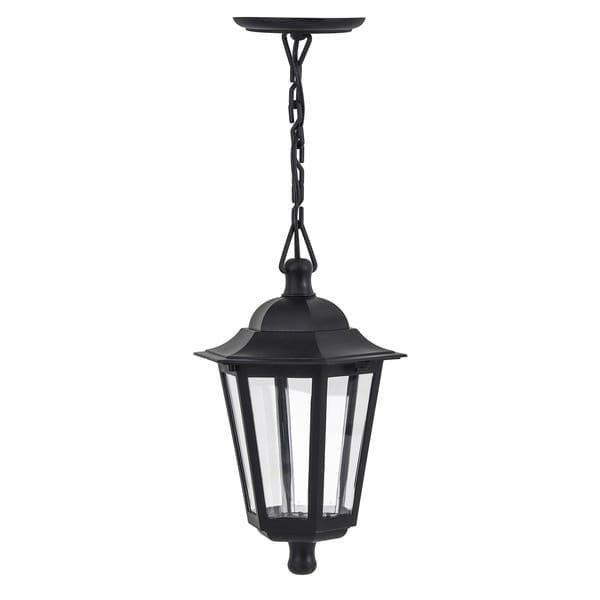 Pendente Externo 1 Lâmpada Termoplástico Preto 0130 Dital