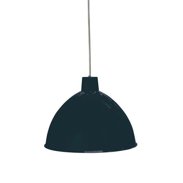 Pendente Redondo 1 Lâmpada Metal Preto TD822 Taschibra