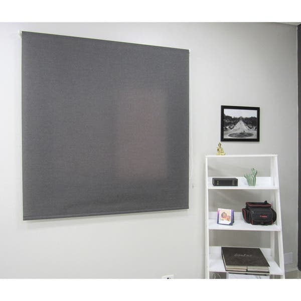 Persiana Rolô Poliéster Breeze Cinza Grafite 1,40x1,60m Top Flex