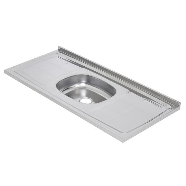 Pia de Cozinha Aço Inox Cinza 120cm Bali Ghel Plus