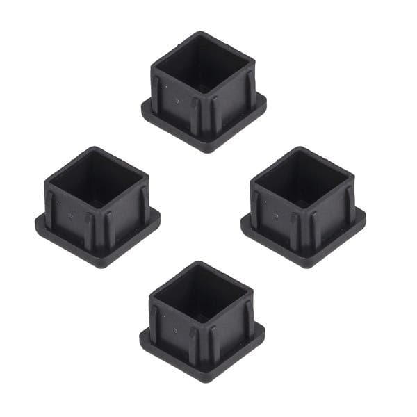 Ponteira para Móveis Quadrado Polipropileno 25x25mm Preto Talentos
