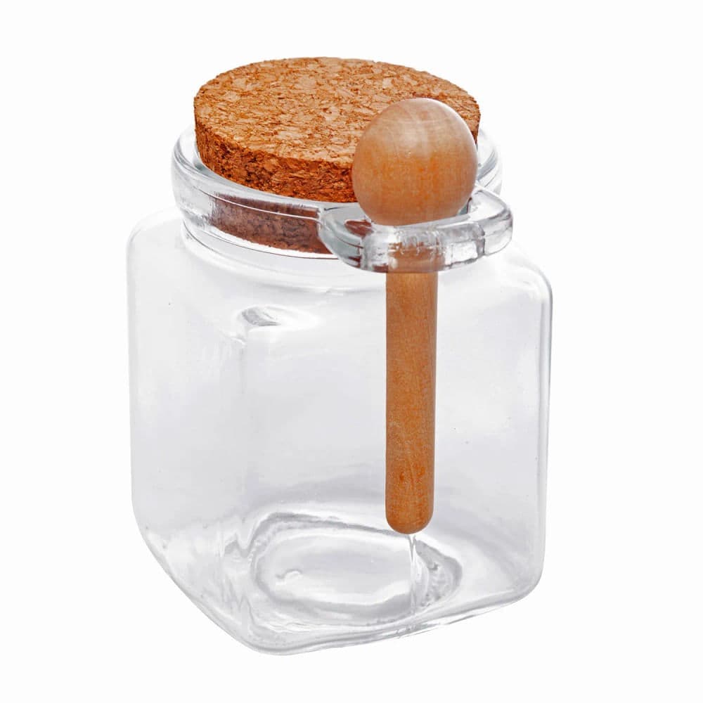 Porta Condimento com Colher Bambu 310mL - Lyor