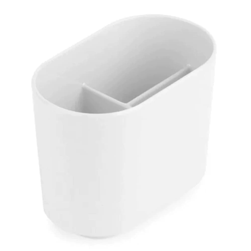 Porta Escova de Melamina Umbra Step Branca 12x10x7,5CM