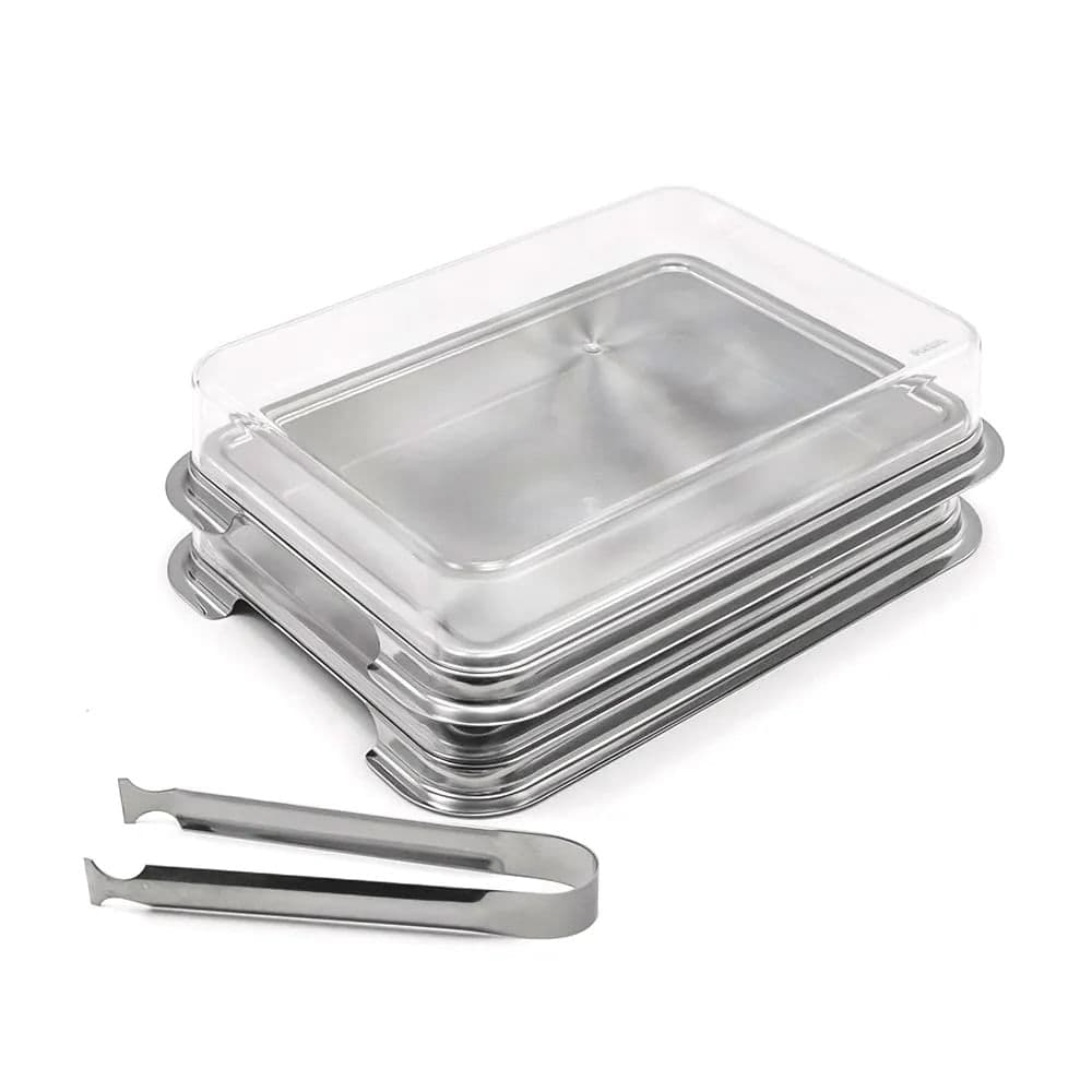 Porta Frios Duplo Breakfast 21,5cm Prata - Meridional