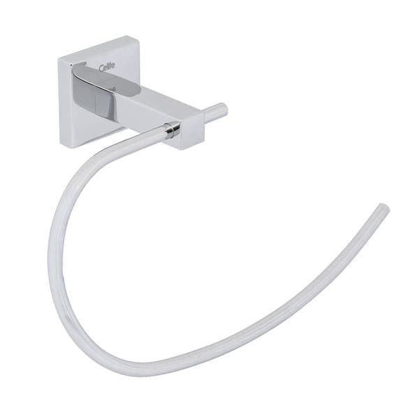 Porta Toalha de Parede Anel Metal Cromado Elite Celite