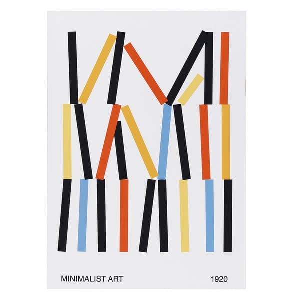 Pôster Minimalista Multicolorido 50x70cm Outlet dos Quadros