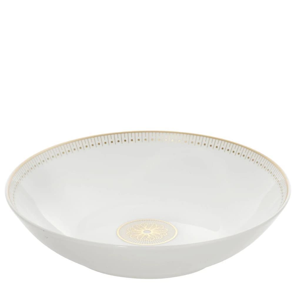 Prato Fundo de Porcelana Christofle Malmaison Imperiale 19cm