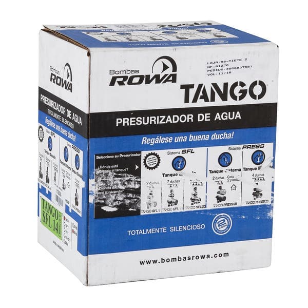 Pressurizador para Sistema Hidráulico 220V TANGO SFL 14 0,25HP Rowa