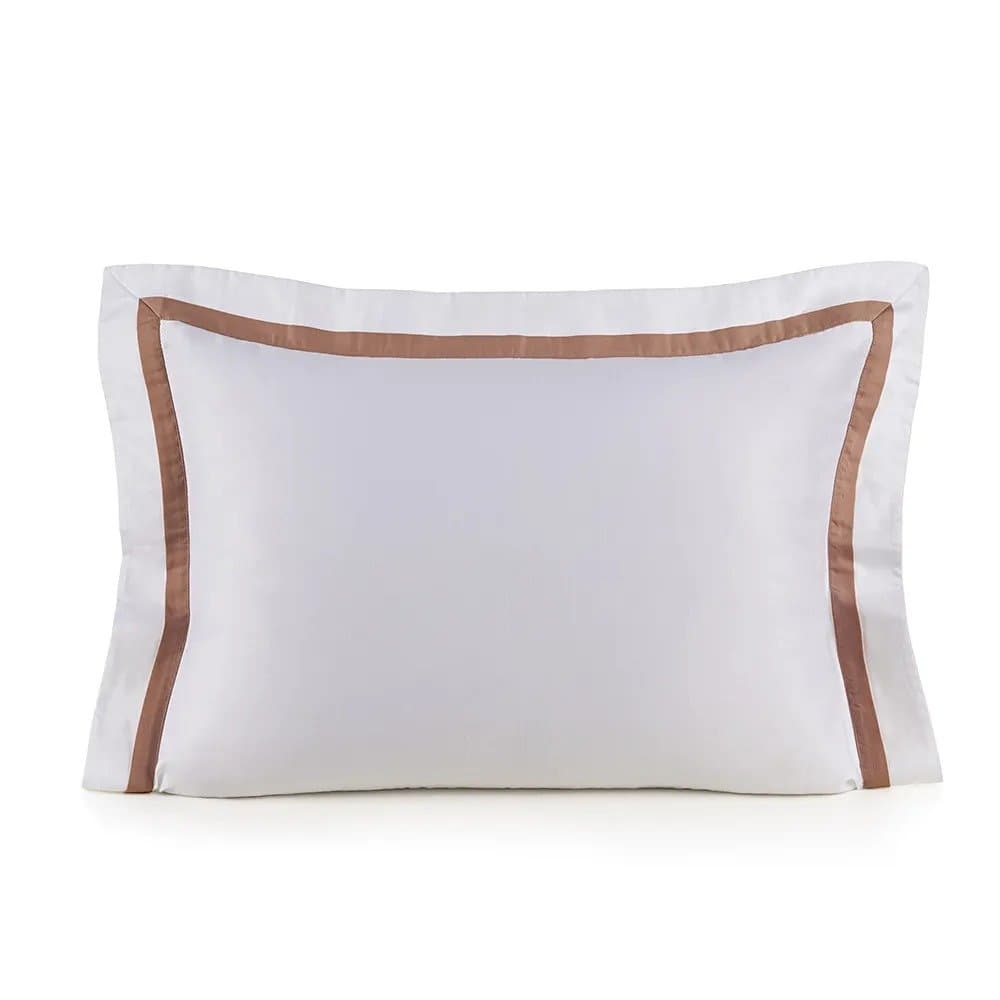 Super Fronha Vercelli 300 Fios Trussardi Branco/Vecchio 50 x 90